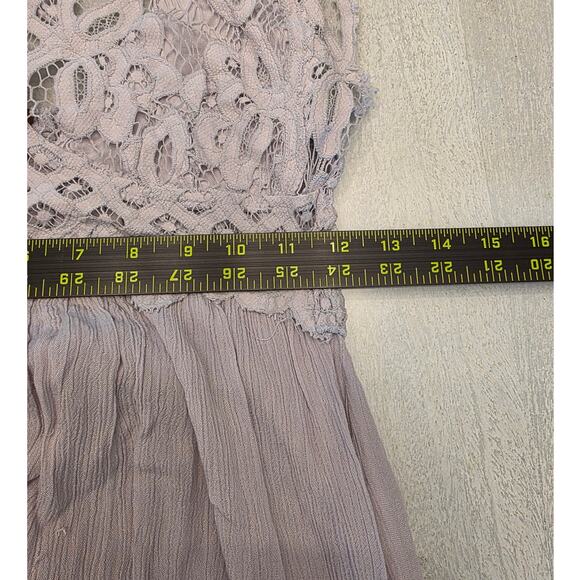 Free People FP One Maxi Slip Dress SZ Medium Light Lilac Boho Fairy - Picture 9 of 9